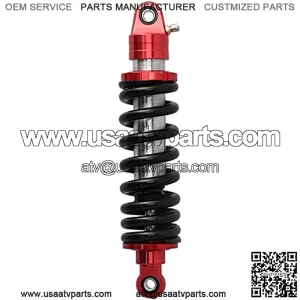 Shock Absorber, 11.4 inch Universal Shocks Struts Rear Suspension Damper Adjustable Damping for Motorbike ATV Go Karts Black Red atv shocks