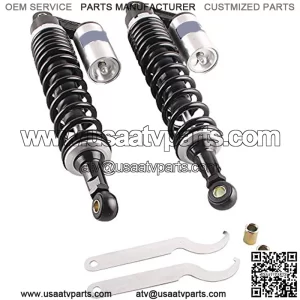 Pair Motorcycle 15 3/4 Inch 400mm Rear Air Shock Absorbers for 150cc~750cc Karting Scooter ATV Yamaha Suzuki Honda