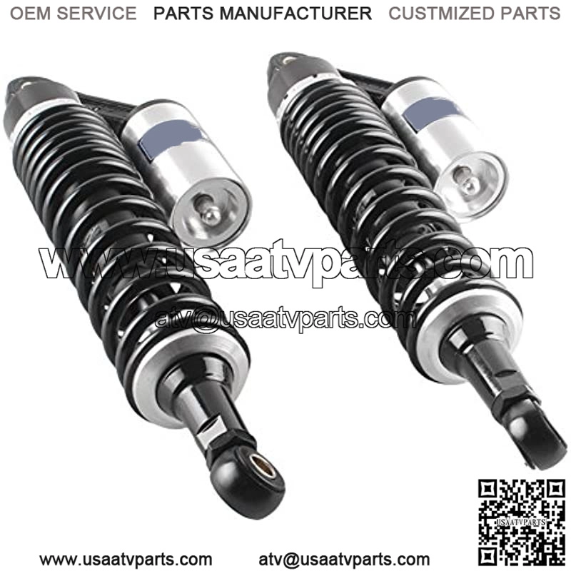 1 Pair Adjustable 375mm Motorcycle Air Shock Absorbers Replacement for Honda Suzuki Yamaha ATV Go Kart Quad Dirt Sport Bikes