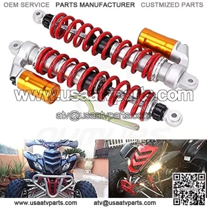 410mm Air Shocks Absorbers Universal For Yamaha Raptor 660R YFM700R YFZ450 For Banshee Front Shocks For Yamaha Banshee Shock Front YFM350 for Honda Suzuki ATV Go Kart Quad Dirt Sport