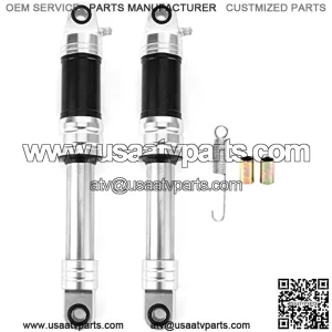 Motorcycle Shock Absorbers, Pair Motorcycle Shock Absorbers Nitrogen Off Road Motor ATV Hole Distance 320mm/12.5in Aluminium Alloy