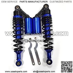 Forever Universal 320mm Motorcycle Air Shocks Absorber Fit for ATV Go Kart Quad Dirt Sport Bikes( jewelry blue,1 Pair)