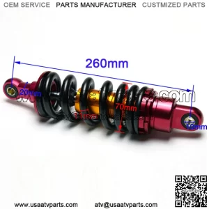 260mm 10" Rear Shock Absorber Suspension 980lb for Pit Dirt Bike ATV Apollo SSR