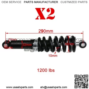2X 290mm 11.5" Rear Shock Absorber 70cc 90cc 110cc 125cc 150cc Dirt Pit Bike ATV
