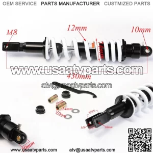430mm 17" Rear Shock Absorber Suspension 200cc 250cc Motorcycle Dirt Pit Bike