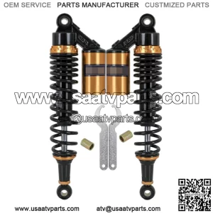 Pair 360mm 14" Rear Air Shock Absorber ATV Quad Dirt Bike GoKart Coolster Taotao