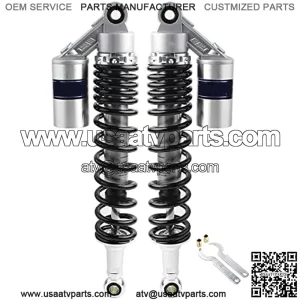 Pair 400mm Motorbike Air ATV Shock Absorbers for Honda Suzuki Yamaha Kawasaki ATV Go Kart Quad Dirt Sport Bikes