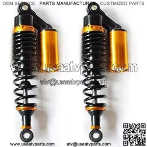 320mm 340mm 360mm Universal Shock Absorbers Fit For Yamaha Fit For Suzuki/Kawasaki/Dirt bikes/ Gokart/ATV/Motorcycles and QuadMotorcycle air shock absorber Motorcycle suspension ( Color : 360mm )