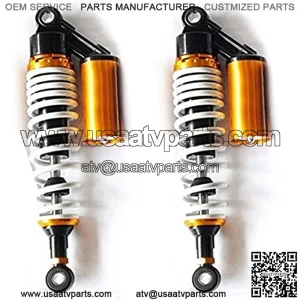 Absorber Suspension Spring Scooter 320mm 340mm 360mm Universal Shock Absorbers Fit For Yamaha/ Fit For Suzuki/ Fit For Kawasaki/Dirt bikes/ Gokart/ATV/Motorcycles and Quad,Motorcycle air shock absorbe