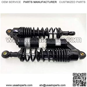 Universal 300mm/310mm/320mm/330mm 8mm Spring Motorcycle Rear Shock Absorbers Fit for Yamaha Suzuki Kawasaki ATV Black Motorcycle Shock Absorber Rear Rear Axle Shock Absorber