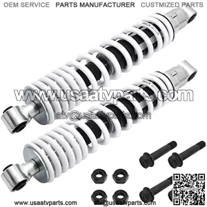 Front Shock Absorber With Self-Locking Nut for Yamaha Banshee 350 YFZ350 1987-2006, MPN# 3GG-23350-20-36 3GG-23350-20-P0 3GG-23350-10-P1 2 Pcs Adjustable Front Left Right Shocks Absorber