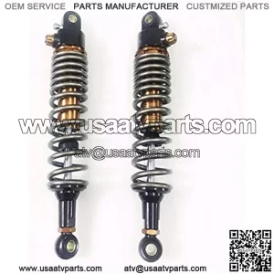 Motorcycle Shock Absorber 360mm 365mm 370mm 375mm 380mm 390mm 8mm Spring Motorcycle Air Shocks Absorbers Fit for Kawasaki Fit for Yamaha Fit for ATV Replacement Motorcycle Spring Shock