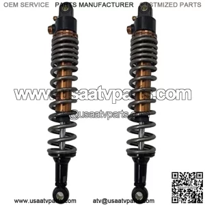 Shock Absorbers 340mm 350mm 360mm 370mm 380mm 400mm 8mm Spring Motorcycle Shock Absorbers Fit For Yamaha Fit For Suzuki Fit For Kawasaki Dirt Gokart ATV Motorcycle Absorber ( Color : 350mm Titanium )