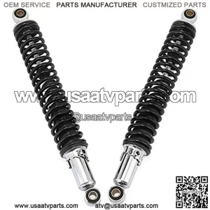 Spring Assemblies Motorcycle Shock Absorber RFY Universal 400mm 15.75" Motorcycle Air Shock Absorber Rear Suspension Fit for Yamaha Motor Scooter ATV Quad Black