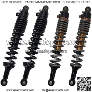 Shock Absorbers 340mm 350mm 360mm 370mm 380mm 400mm 8mm Spring Motorcycle Shock Absorbers Fit for Yamaha Fit for Suzuki Fit for Kawasaki Dirt Gokart ATV Motorcycle Rear Damping