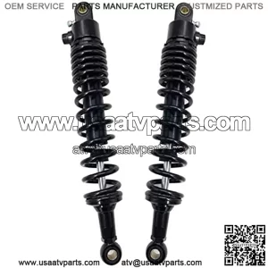 Shock Absorbers 340MM 350MM 360MM 380MM Motorcycle Suspension Shock Absorbers Fit for Yamaha Suzuki Kawasaki Dirt Bikes Gokart ATV Motorcycle Rear Spring Shock Absorber (Color : Black 350mm)