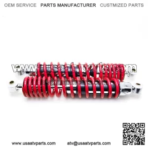 370mm 2 x NEW FRONT SHOCKS 1987-2006 Yamaha Banshee ATV springs RED