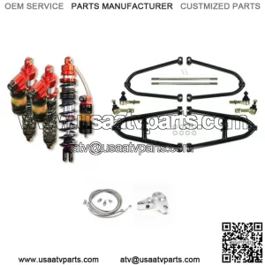 Alba +2 Long Travel A-Arms Legacy Front Rear Shocks Suspension Kit TRX 450R