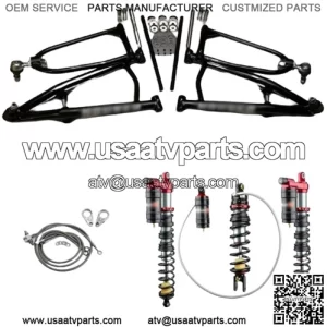 Houser 2.25 Legacy Long Travel Front Rear Shocks Suspension Kit Raptor 700