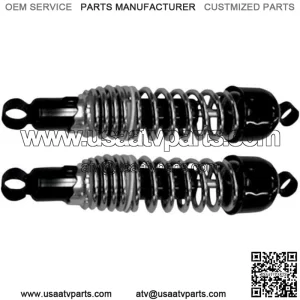 Shocks 335mm Chrome Black #17-05512 fits Suzuki/Kawasaki/Yamaha