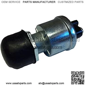 LON Golf Cart Horn Button 12 Volt/15 Amp Horn Switch Button W/Dust Cover Floor Mount,for Club Car EZGO Yamaha