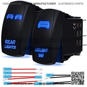 8 Gang Switch Panel, DJI 4X4 On-Off LED Car Switch Panel Circuit Control Relay System Box Universal Slim Touch Panel with Harness and Label Stickers for Truck Boat ATV UTV Caravan Marine