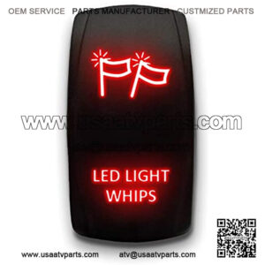 I LITTON 4 Gang 5 Pin Rocker Switch Panel, Pre-Wired On/Off Aluminum Toggle Switches Boat Rocker Switch Panel with Blue Backlit for Automotive UTV,Boat,Marine,Truck,Car,RV,ATV (4 Gang)