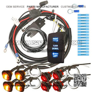 5Pin ATV Rocker Switch Toggle ON-Off Led Light Bar & Backup Lights Push Button Rocker Compatible with Polaris RZR Recreation Utility Sportsman 20Amp/12V Combo Package White