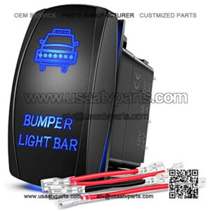 NBWDY 12V Waterproof Push-Button On-Off Switch with Quick Connector use for Completely Cut Off The Power to The Car Truck ATV UTV Bus LED Light Kit etc.