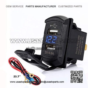 Partol 8 Gang Switch Panel Automatic Dimmable LED On-Off Car Control Panel Switch Circuit Control Box Electronic Relay System Universal Slim Touch Panel for Truck ATV UTV Boat Marine SUV- Blue Backlit