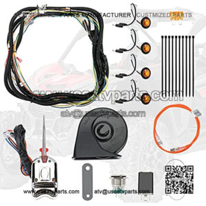 Rocker Switch Illuminated LED Light Bar for ATV UTV Polaris Ranger RZR XP 1000 Can-Am Commander Maverick (3 Pin White Led)