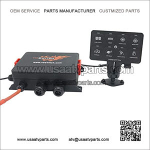 Rydonair Universal Rocker Style 4.2A Dual USB Charger Socket with Blue LED Digital Voltmeter Gauge for Rocker Switch Panel on Marine, Boat, Car, Golf Cart, UTV, ATV, etc