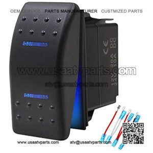 Spurtar Battery Disconnect Switch 1-2-Both-Off, DC 12V-48V Master Off Switch Battery Selector Switch Power Cut Off for Marine Boat Car ATV RV Vehicle, Waterproof Battery Isolator Heavy Duty