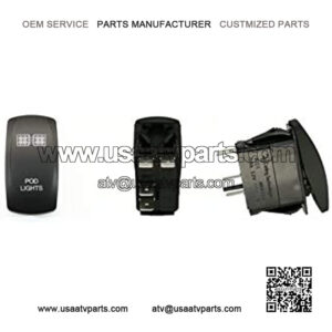 TWTADE Waterproof 4.2A DC 12/24V Dual USB Universal Car Charger Socket USB Rocker Switch Blue LED for Boat,RV,UTV,ATV etc.H-009