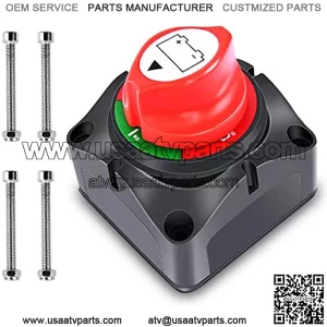 90015A Battery Switch 12-48V Waterproof Heavy Duty Battery Power Cut Master Switch Disconnect Isolator for Car Vehicle RV and Marine Boat (On/Off),2 Years Warranty