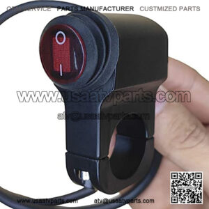 12V Waterproof 7/8 Inch Motorcycle Handlebar LED On Off Switch Motorcycle Headlight Handlebar Switch for Motorcycles Bicycle Motorbike ATVS Scooters Snowmobiles