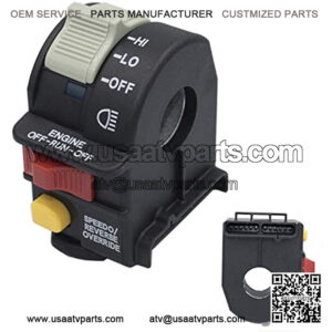 Handlebar Headlight Hi/Lo Beam Light/Kill/Stop Switch Fit for 2001-2005 Polaris Sportsman Replace OE 4010591 4010560 Used on ATV Motorcycle Snowmobile or Watercraft