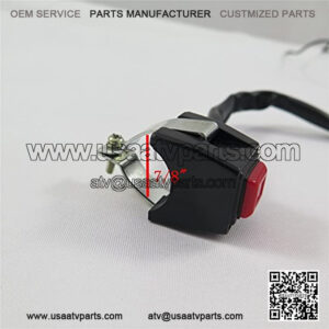 SMT-Universal Red 7/8" Handlebar Starter/Kill Cut Off Stop Switch Push Button Compatible With Motorcycles ATVs Scooters Snowmobiles [B01M3RRNLA]