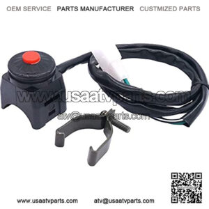 Motorcycle Kill Stop Waterproof Push Button Switch Bicycle Bike ATV Dirt 12v 7/8(22mm) Handlebar Universal Red Dots Horn Button F016-R