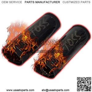 Universal Motorcycle ATV 12V Heated Grips Warmer Pad Kits with Wires and Switch for Handlebar 7/8 inches