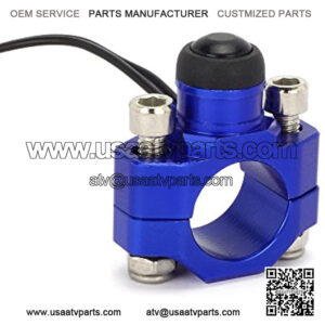 Motorcycle Ignition Kill Start Switch Engine Push Button Universal For 7/8" Handlebar YZ85 YZ125 YZ250 YZ250F YZ450F ATV Dirt Pit Bike Go Kart Snowmobile - Blue