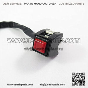 Universal Red 7/8" Handlebar Starter/Kill Cut Off Stop Switch Push Button Compatible With Motorcycles ATVs Scooters Snowmobiles [B01N655JZ5]
