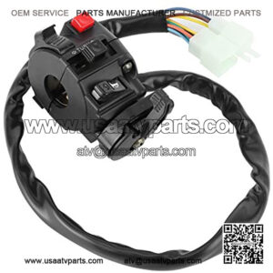 Qqmora Multifunctional Handlebar Switch Control 22mm ABS Replacement Motorcycle Handlebar Switch Handlebar Switch Durable Motorbike ATV Handlebar Switch for Motorbike