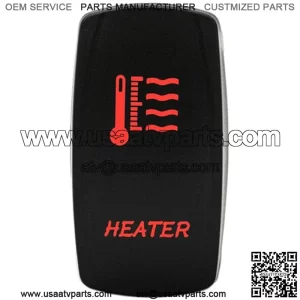 Bright Light Powersports - Laser Rocker Switch - HEATER - Universal On/Off - 12 Volt (red)