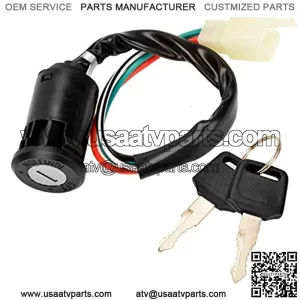 4 Pin Ignition Key Switch 4 Wire for Sunl Roketa Kazuma Chinese Made 50cc 70cc 90cc 110cc 125cc Quad ATV Dirt Bike Pocket Bike 4 Wheels Parts