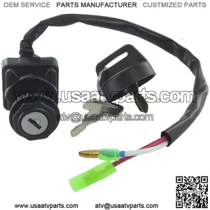 Ignition Key Switch Replacement for Kawasaki Bayou 220 KLF220 1996 1997 1998 1999 2000 2001 2002 KLF250 Bayou 250 2003 ATV