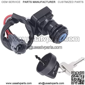 Ignition Switch, Ignition Switch with 2 Keys Metal Alloy 0430 036 Replacement for Arctic Cat ATV 650 4X4 V 2