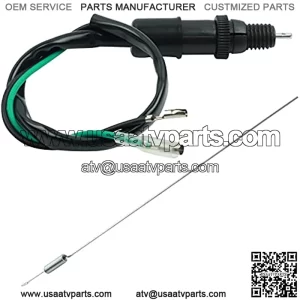 Universal Motorcycle/Bike Rear Brake Lamp Light Switch with Spring for Honda Kawasaki Suzuki 2 Wires