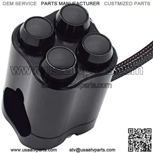 28mm 1"1/4' Handlebar Control Switch Aluminum Off-Road ATV Switches ON Off Latching for Headlight Fog Light Momentary Switch Button for Start Kill Horn