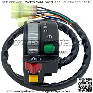 Left Handlebar Control Start Stop Headlight Switch for Arctic Cat ATV 350 CR 366 400 425 450 XC450 Alterra 500 3313-428